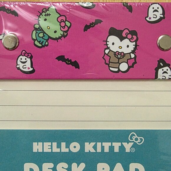 HELLO KITTY Halloween Desk Pad 150 Sheets Lined Paper | Cute Stationery Zombies - Picture 3 of 5